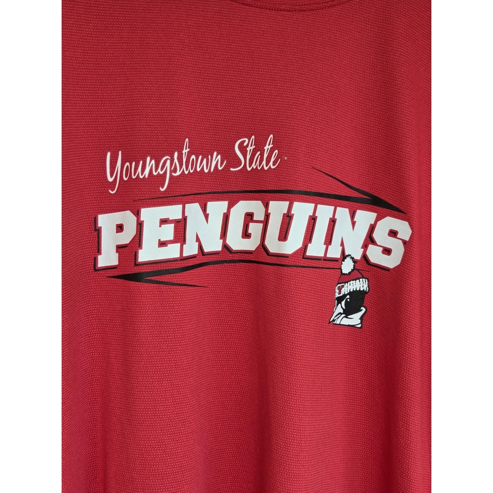 Youngstown State Penguins Shirt Mens‎ Medium Red NCAA College Pel Athletic Tee